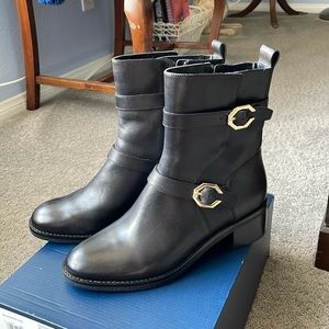 Cole Haan Leela Grand Boot Black Leather